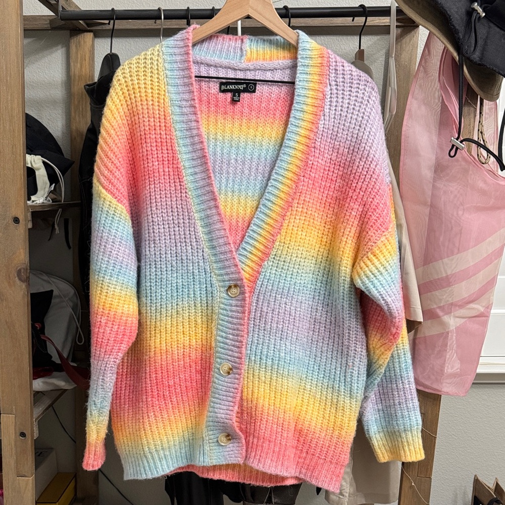 Pastel Rainbow Cardigan